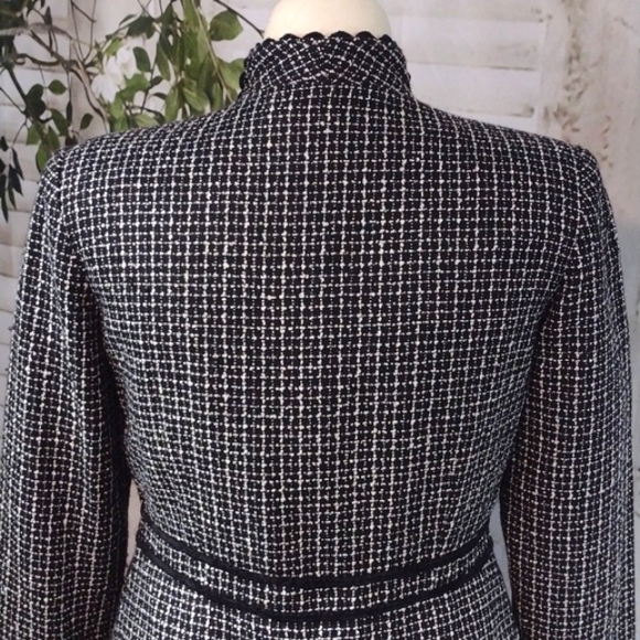 Chadwick's Black and White Tweed Skirt Blazer Set Size 14 - Picture 7 of 9